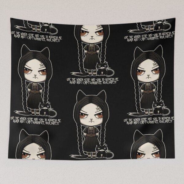 Item preview, Wednesday Addams as Cat 4 designed and sold by TheSamuraiCat.