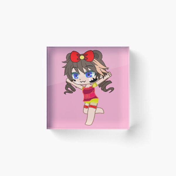 Item preview, The joy of running and playing. The childhood that will never be lost in a picture - Happy girl Gacha club - Chibi gacha girl Cheerful anime - Gacha Club dolls designed and sold by gachanime.
