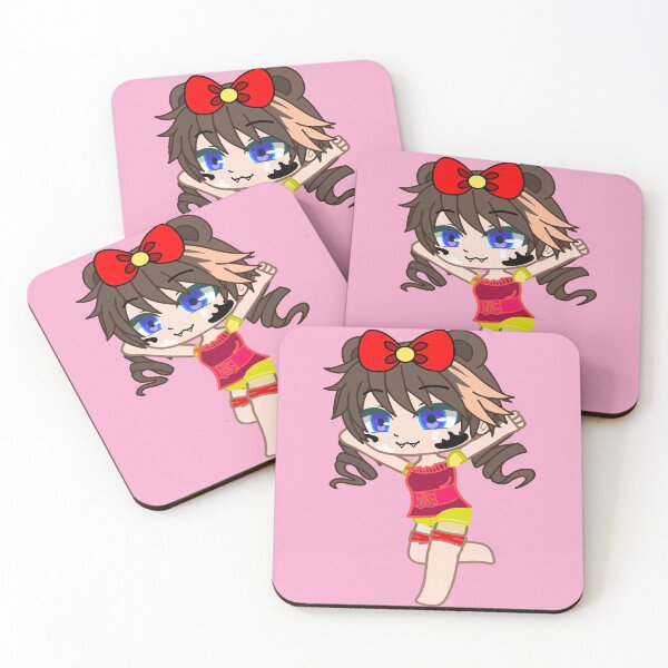 Item preview, The joy of running and playing. The childhood that will never be lost in a picture - Happy girl Gacha club - Chibi gacha girl Cheerful anime - Gacha Club dolls designed and sold by gachanime.