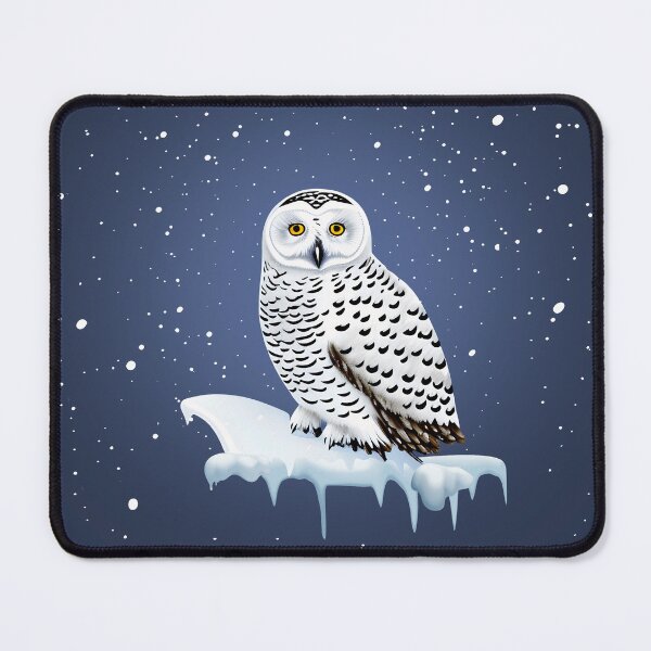 Item preview, Winter nights snowy owl, winter forest in the nights, perfect for natura lovers designed and sold by Collagedream.