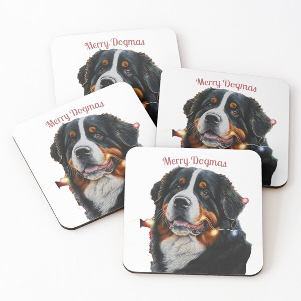 Item preview, cute bernese mountain christmas lights bernese mountain dog lover xmas 06 designed and sold by printiesart.