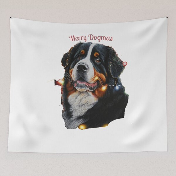 Item preview, cute bernese mountain christmas lights bernese mountain dog lover xmas 06 designed and sold by printiesart.