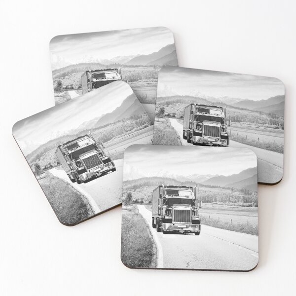 Item preview, Trucking Through the Mountains Monochrome designed and sold by Taina Sohlman.