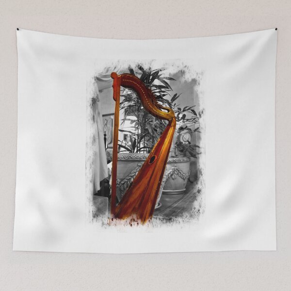 Item preview, Harp At Mansion Alcazar, Cuenca, Ecuador designed and sold by alabca.