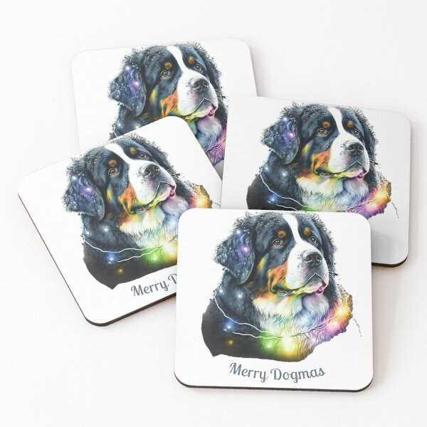 Item preview, cute bernese mountain christmas lights bernese mountain dog lover xmas 07 designed and sold by printiesart.