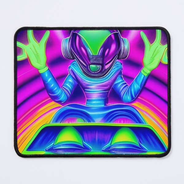 Item preview, Funny Alien Art. Trippy alien driving car designed and sold by Neo-Expression.