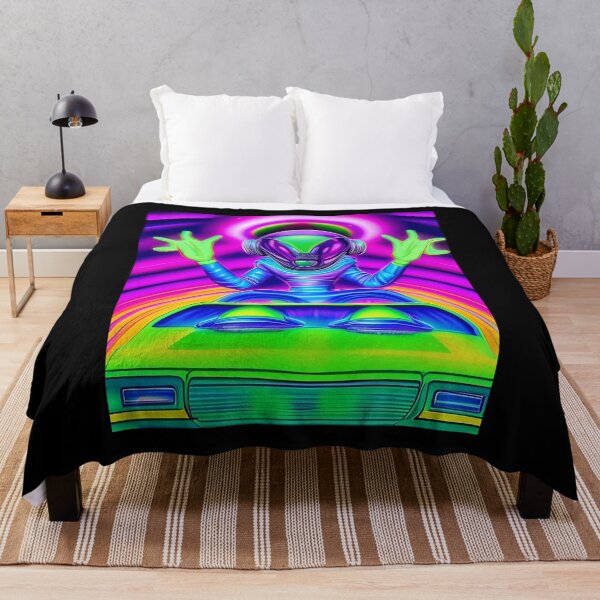 Item preview, Funny Alien Art. Trippy alien driving car designed and sold by Neo-Expression.