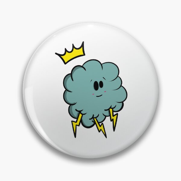 Item preview, Doodle cloud and lightning bolts designed and sold by FrenchDoodle.