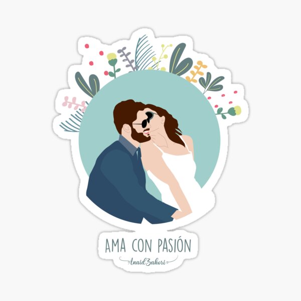 Vista previa del artículo con la obra «Ama con pasión», diseñado y vendido por AnaidZahori.