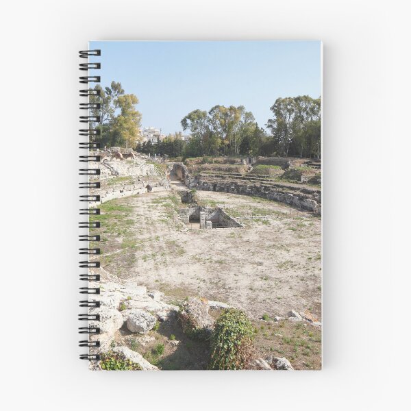 Artikelvorschau, Römisches Amphitheater, Archäologischer Park Syrakus, Syrakus, Sizilien, Italien, Europa entworfen und verkauft von Torsten Krüger.
