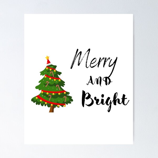 Item preview, Christmas day special Merry And Bright designed and sold by Fashionunic7.