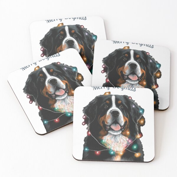 Item preview, cute bernese mountain christmas lights bernese mountain dog lover xmas 08 designed and sold by printiesart.