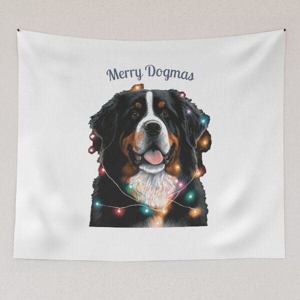 Item preview, cute bernese mountain christmas lights bernese mountain dog lover xmas 08 designed and sold by printiesart.