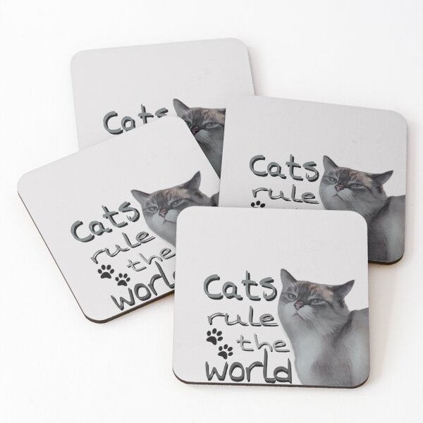 Item preview, 'Cats rule the world' designed and sold by neelfs.