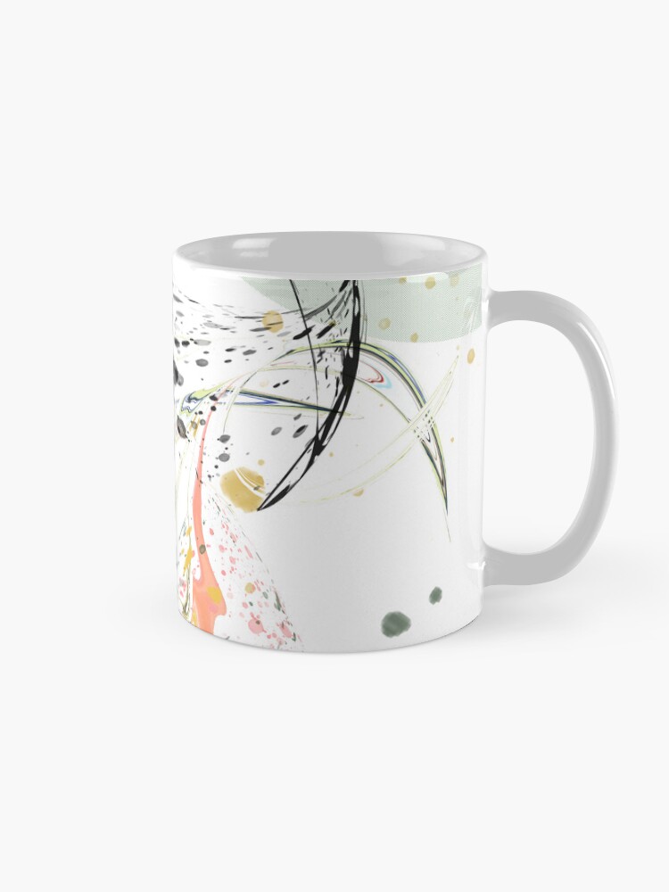 Alternate view of Color Spots. Traces - Abstract Lines and Shapes Coffee Mug