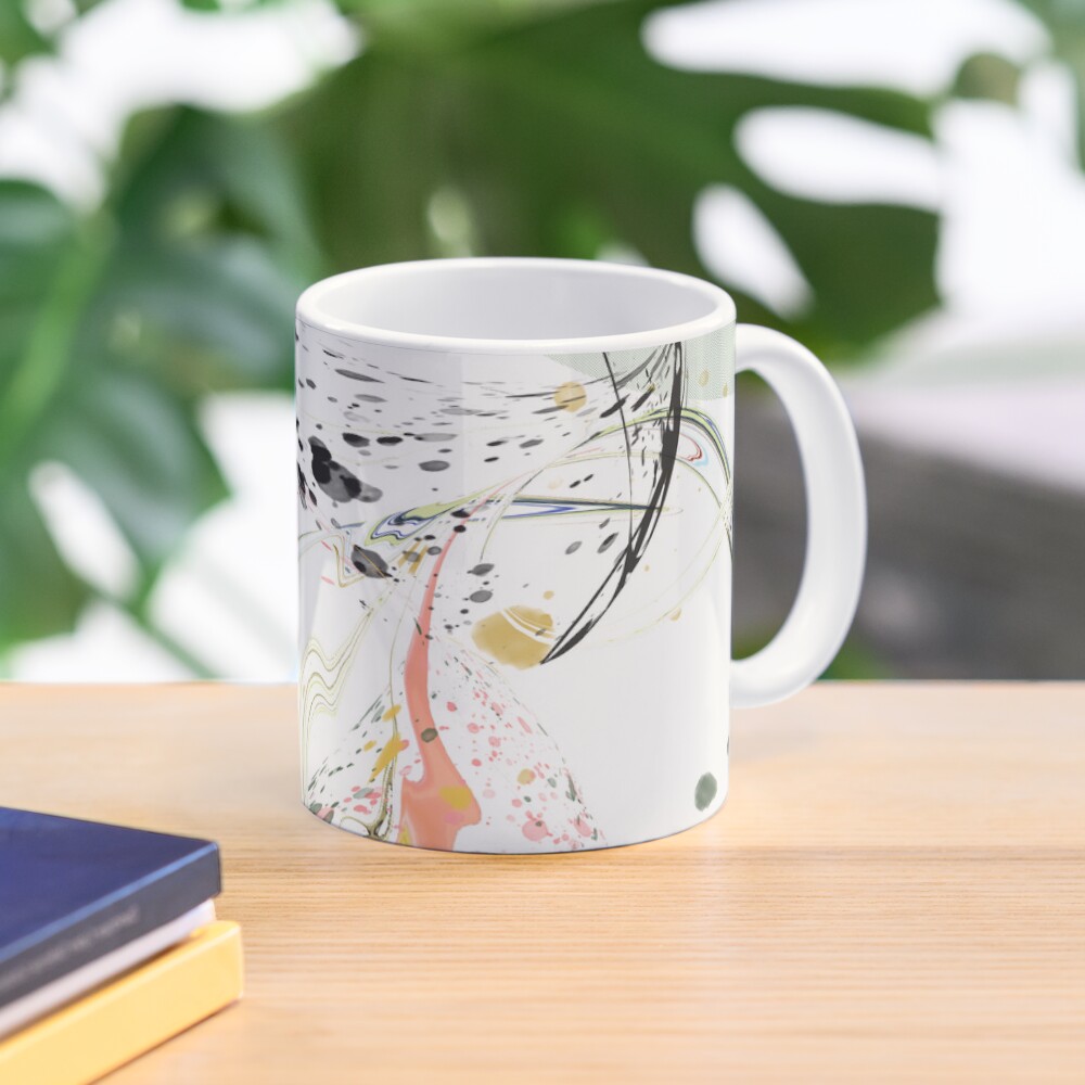Color Spots. Traces - Abstract Lines and Shapes Coffee Mug