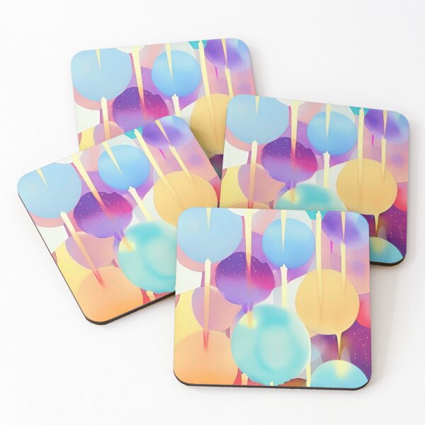 Item preview, Transparent Depth - Colorful Balloon and Circle Shape Pattern designed and sold by bandjdesigns.