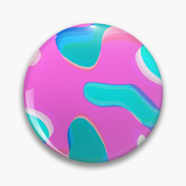 Item preview, Multicolor Neon Pink, Turquoise, Blue and Pink Bubbly Pattern Design designed and sold by theprintedclub.