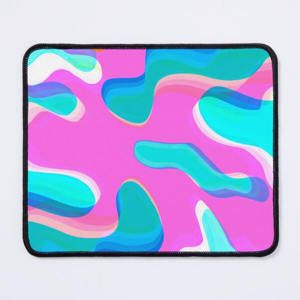 Item preview, Multicolor Neon Pink, Turquoise, Blue and Pink Bubbly Pattern Design designed and sold by theprintedclub.