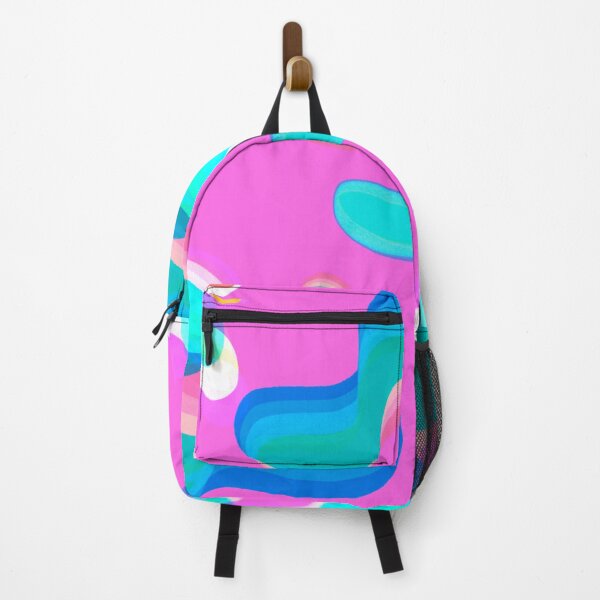 Item preview, Multicolor Neon Pink, Turquoise, Blue and Pink Bubbly Pattern Design designed and sold by theprintedclub.