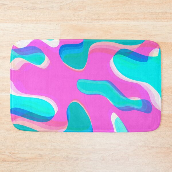 Item preview, Multicolor Neon Pink, Turquoise, Blue and Pink Bubbly Pattern Design designed and sold by theprintedclub.