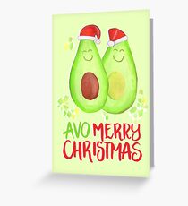 Avocado - Avo Merry Christmas Greeting Card