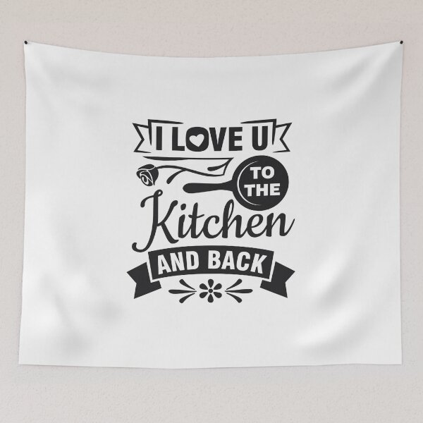 Item preview, Kitchen Lover Quotes :Cooking love I love you to the kitchen and back  designed and sold by sweary12.