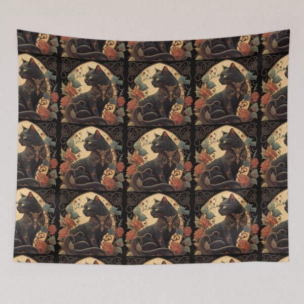 Item preview, Sigrid The Black Cat 4 designed and sold by idreamaboutcats.