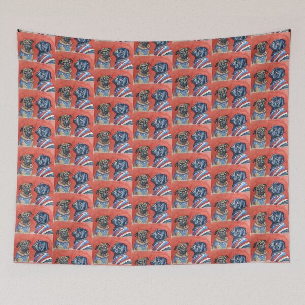 Item preview, A couple of French Pugs Art designed and sold by Robmac11.