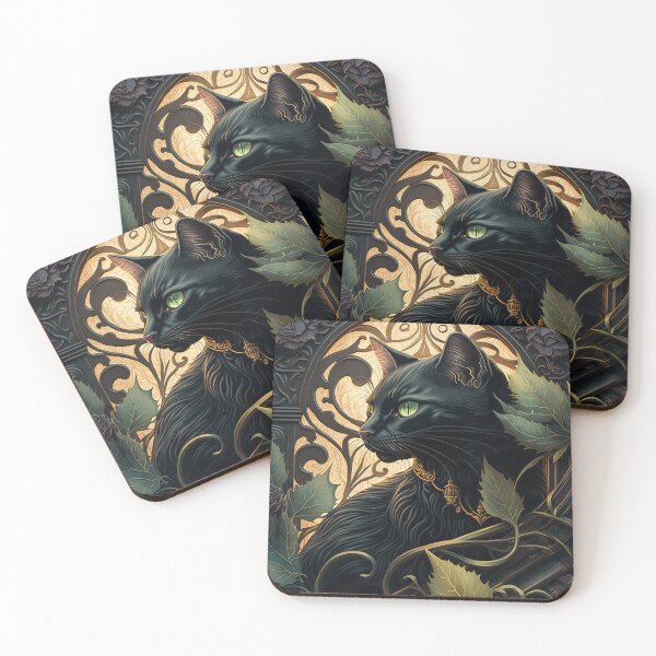 Item preview, Sigrid The Black Cat 5 designed and sold by idreamaboutcats.