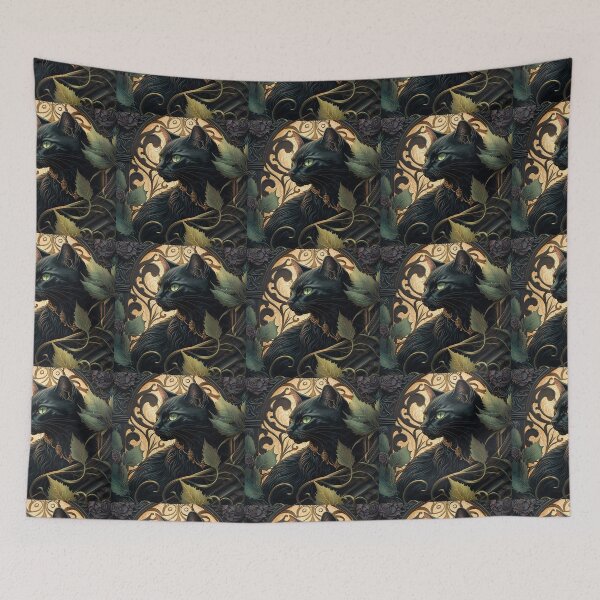 Item preview, Sigrid The Black Cat 5 designed and sold by idreamaboutcats.
