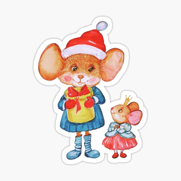 Item preview, Marry Christmas Cute Christmas Mice  designed and sold by branaghbel.