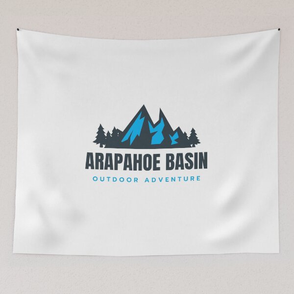 Item preview, Arapahoe Basin in Colorado, Rockie Mountains, USA, North America - Mountain Outdoor Adventure Snowboard Ski Resort Vintage Logo designed and sold by Vintage-TM.