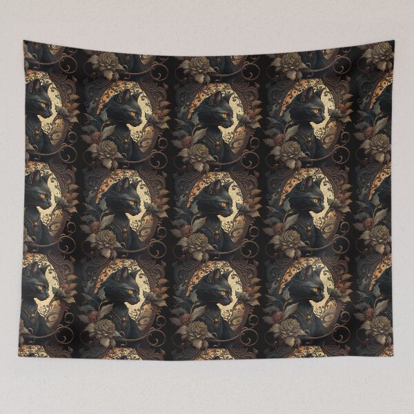 Item preview, Sigrid The Black Cat 8 designed and sold by idreamaboutcats.