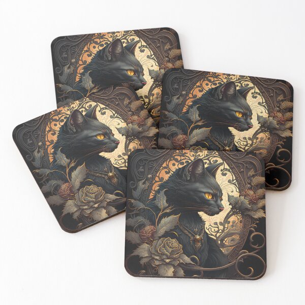 Item preview, Sigrid The Black Cat 8 designed and sold by idreamaboutcats.