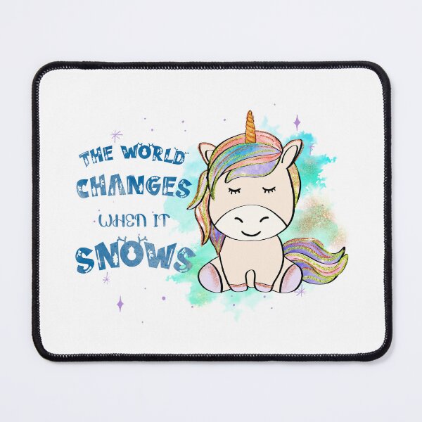 Item preview, Winter Unicorn- The World Changes When It Snows designed and sold by badretop.