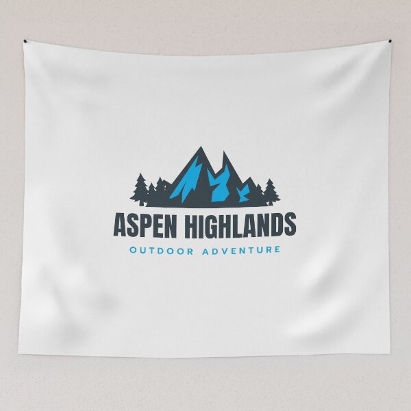 Item preview, Aspen Highlands in Colorado, Rockie Mountains, USA, North America - Mountain Outdoor Adventure Snowboard Ski Resort Vintage Logo designed and sold by Vintage-TM.