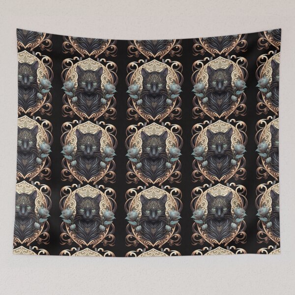 Item preview, Sigrid The Black Cat 9 designed and sold by idreamaboutcats.