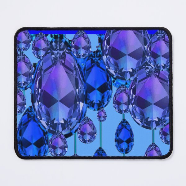 Item preview, BLUE-PURPLE GEMS PATTERN BLUE ART designed and sold by sharlesart.