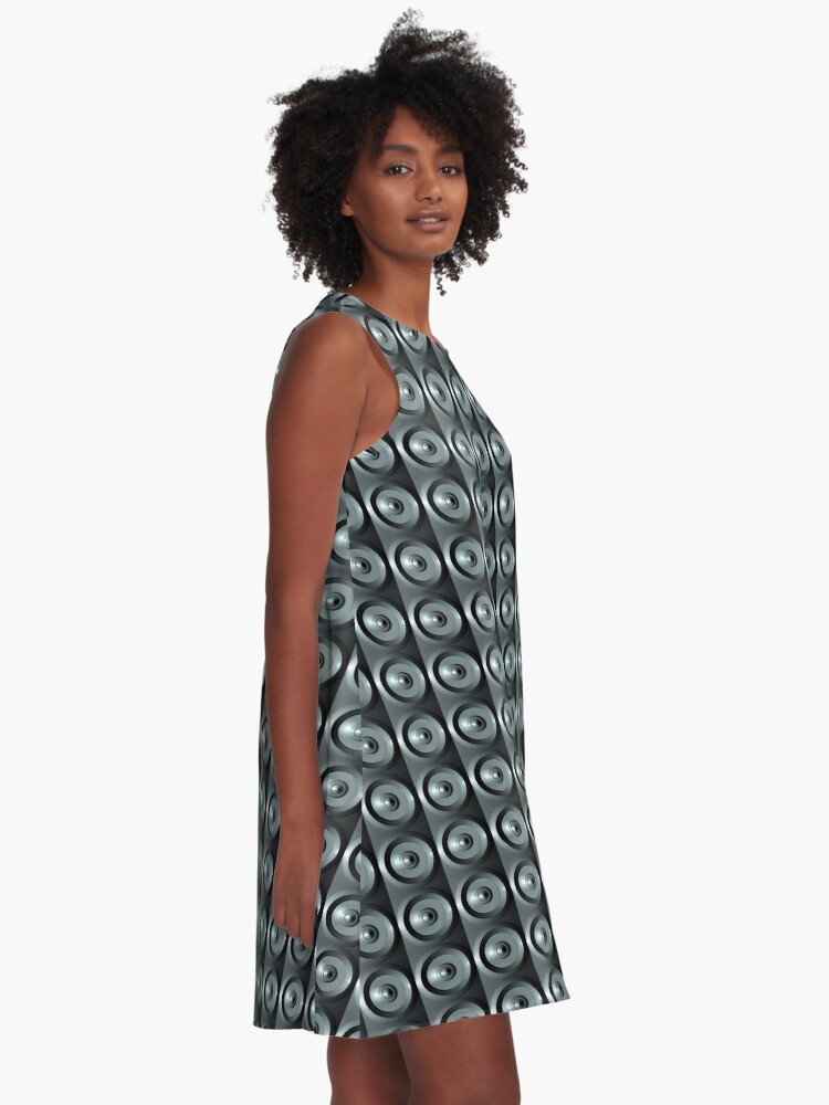 Alternative Ansicht von Kreis im Kreis im Kreis A-Linien Kleid