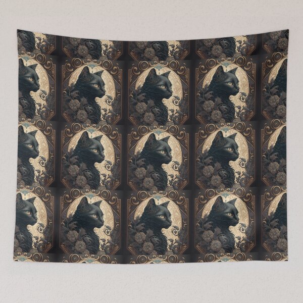Item preview, Sigrid The Black Cat 10 designed and sold by idreamaboutcats.