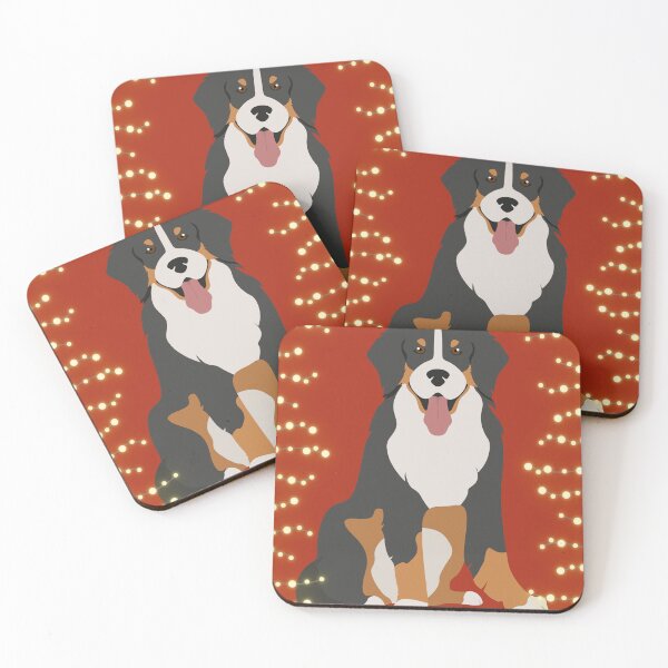 Item preview, cute bernese mountain christmas lights bernese mountain dog lover xmas designed and sold by Inspirely.