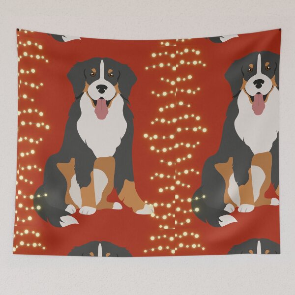 Item preview, cute bernese mountain christmas lights bernese mountain dog lover xmas designed and sold by Inspirely.
