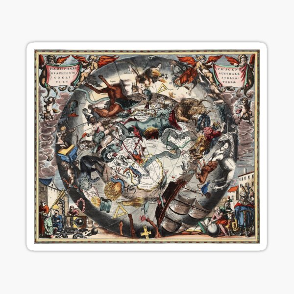 Item preview,  southern scenographic celestial mappe  - Cellarius designed and sold by Vintage Designs +.