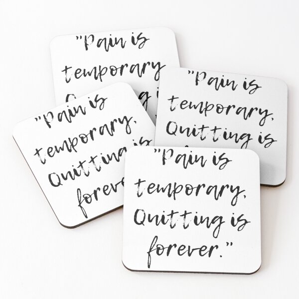 Item preview, Pain Is Temporary Quitting Lasts Forever designed and sold by noha alzohbi.