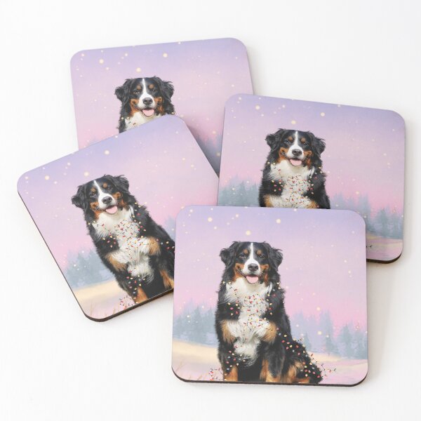 Item preview, cute bernese mountain christmas lights bernese mountain dog lover xmas designed and sold by Inspirely.