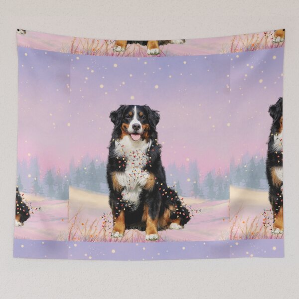 Item preview, cute bernese mountain christmas lights bernese mountain dog lover xmas designed and sold by Inspirely.