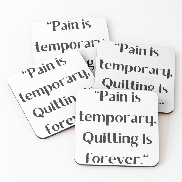 Item preview, Pain Is Temporary Quitting Lasts Forever designed and sold by noha alzohbi.
