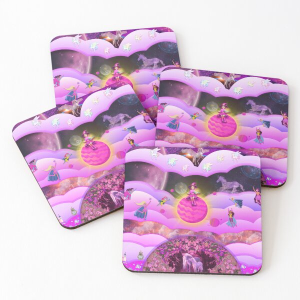 Item preview, Pink Magician with Unicorns and Superheroes designed and sold by WestIndigo.
