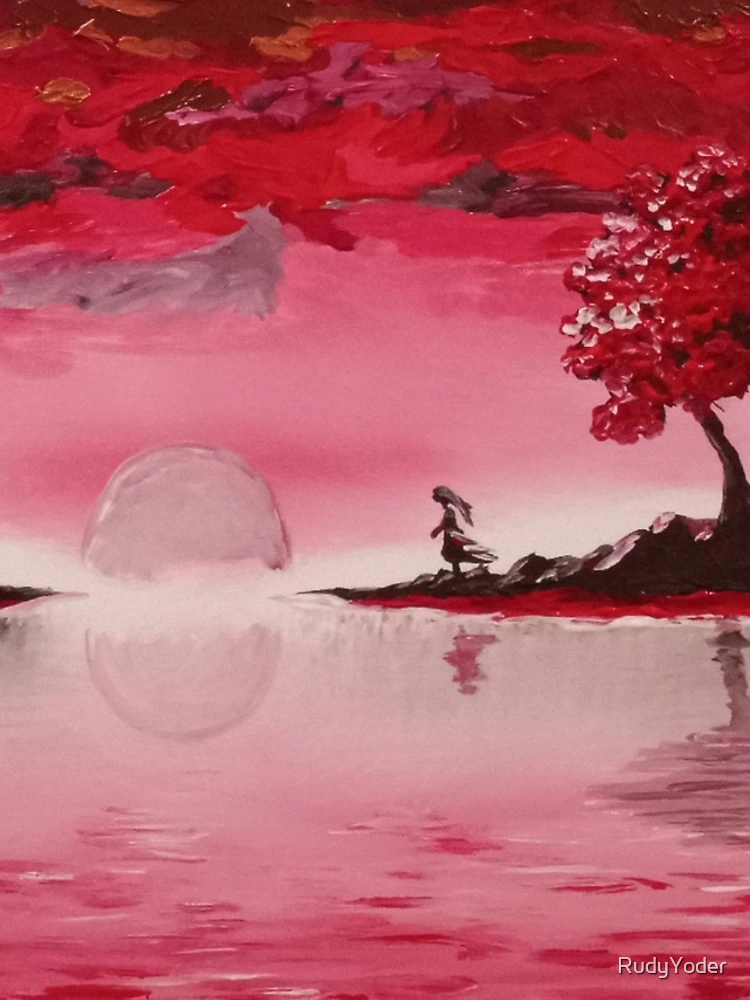 Thumbnail 4 of 4, Samsung Galaxy Phone Case, Red Moon designed and sold by RudyYoder.